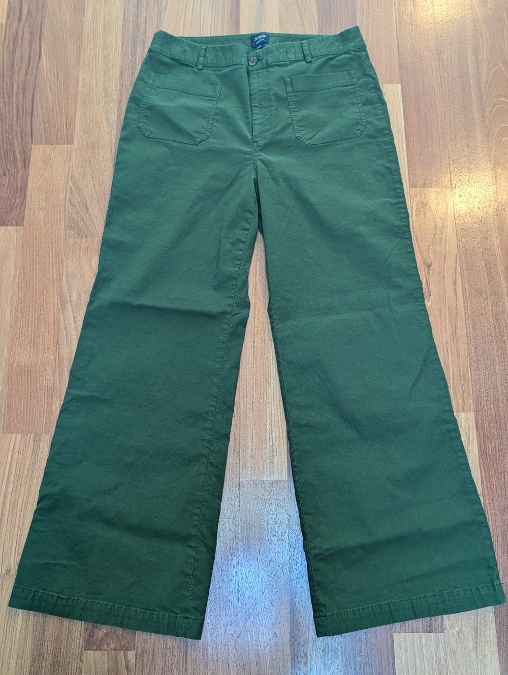 J Crew Lizzie Pants, Green, Size 31